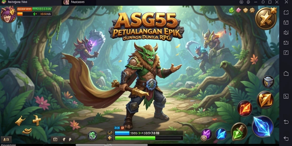 Tampilan menarik dari gameplay RPG dalam ASG55 dengan grafis yang luar biasa.
