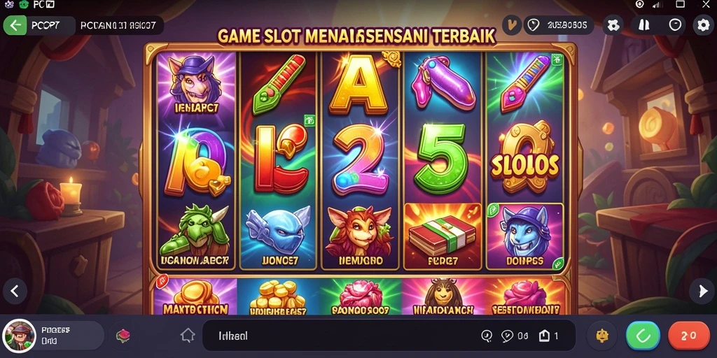 Screenshot gameplay PCPC7 menampilkan mesin slot yang menarik dan seru.