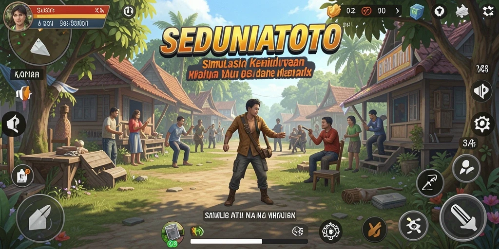 Tampilan gameplay SEDUNIATOTO yang menarik dan interaktif.