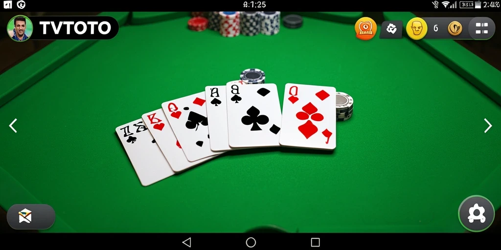 Tampilan gameplay Gaple yang seru di TVTOTO dengan pemain aktif.