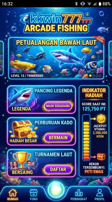 Tampilan antarmuka aplikasi kkwin777 yang user-friendly.